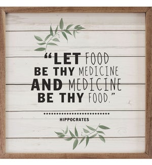 Food And Medicine Greenery Whitewash
